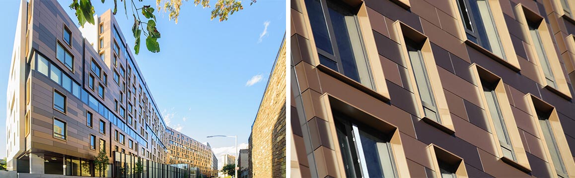 Allied Metal is the fabricator of Estolga, Aluminum composite metal (ACM) cladding system.