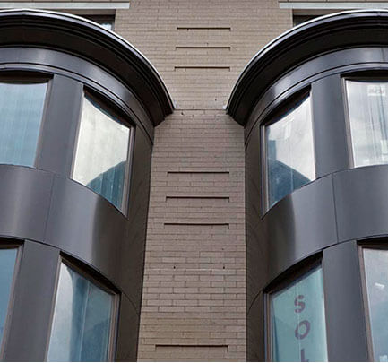 Alpolic Aluminum Metal Composite Materials ACM, high-quality aluminum, facade, structures, supplied by Allied Metal fabricator of Estolga 3000 