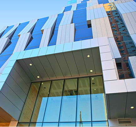 Reynobond Aluminum Composite Panels ACP supplied by Allied Metal, the fabricator of Estolga, Aluminum composite metal (ACM) panels system.