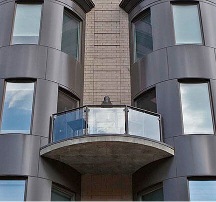 Alpolic Aluminum Metal Composite Materials ACM supplied by Allied Metal fabricator of Estolga 3000 Wet Seal.