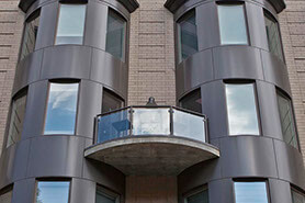 Alpolic Aluminum Metal Composite Materials ACM supplied by Allied Metal fabricator of Estolga 3000 Wet Seal.