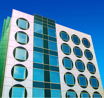 Vitrabond Exterior Cladding Panels, Vitrabond Building Facades, Vitrabond Metal Composite Material (MCM) cladding Panel, Custom Color Matching.